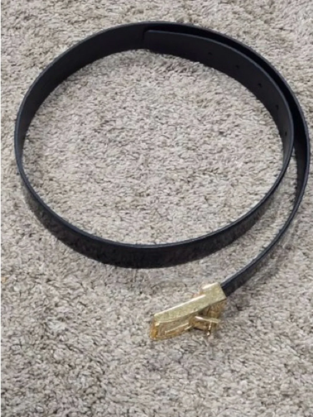 Saint Laurent Black Leather belt with receipt